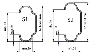 Deckenlaufschiene für Garagentorantrieb Rator F3